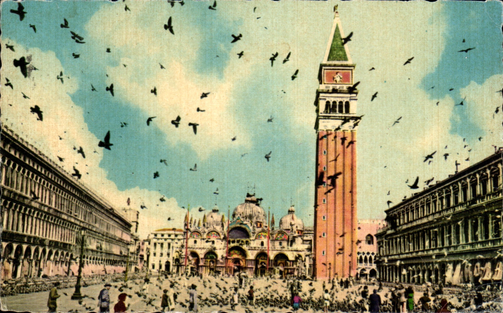 CPA Venezia Piazza Marco Piccionata Piazzn