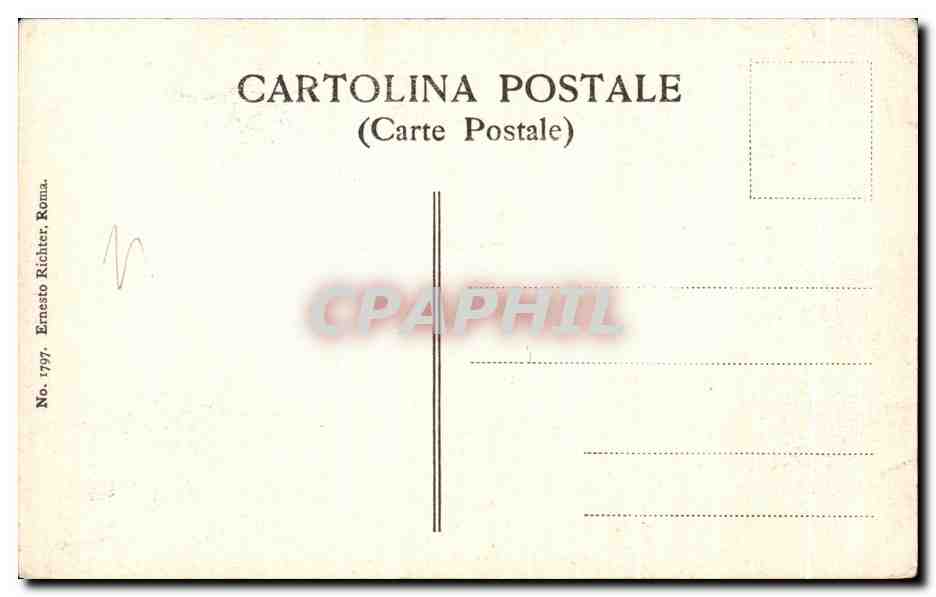 CPA Roma Rosselli Cosimo Gesu — Rückseite