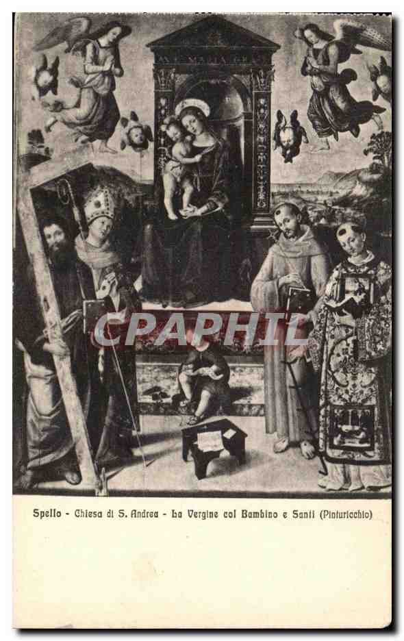 CPA Spello Chiesa Andrea La Vergine Col Bambino