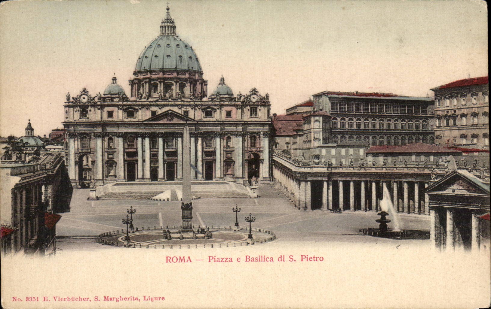 CPA Roma Piazza Basilica Di Pietro