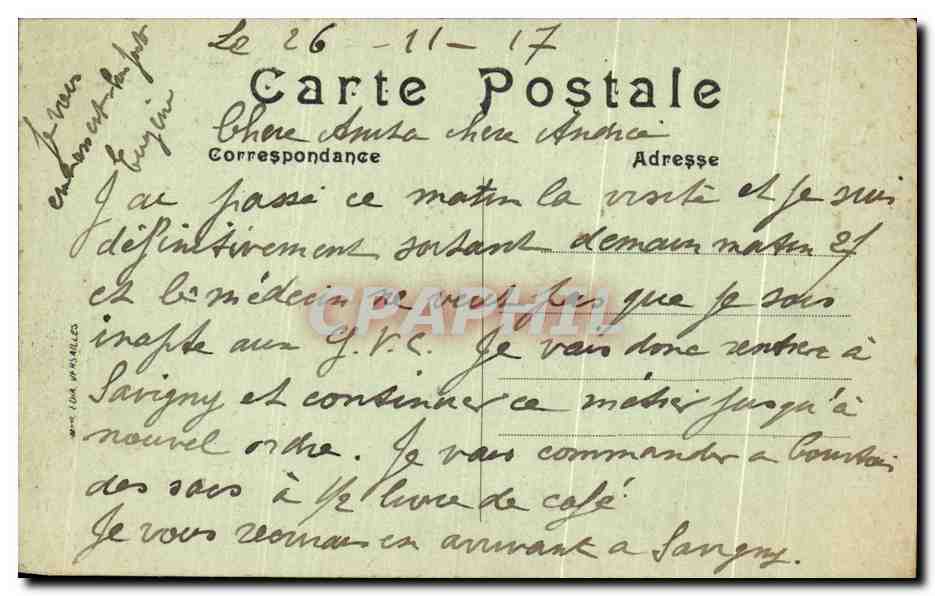 Palais de Versailles — Galerie des Glaces — Éditeur : C. Lemaire, n° 16 — Verso