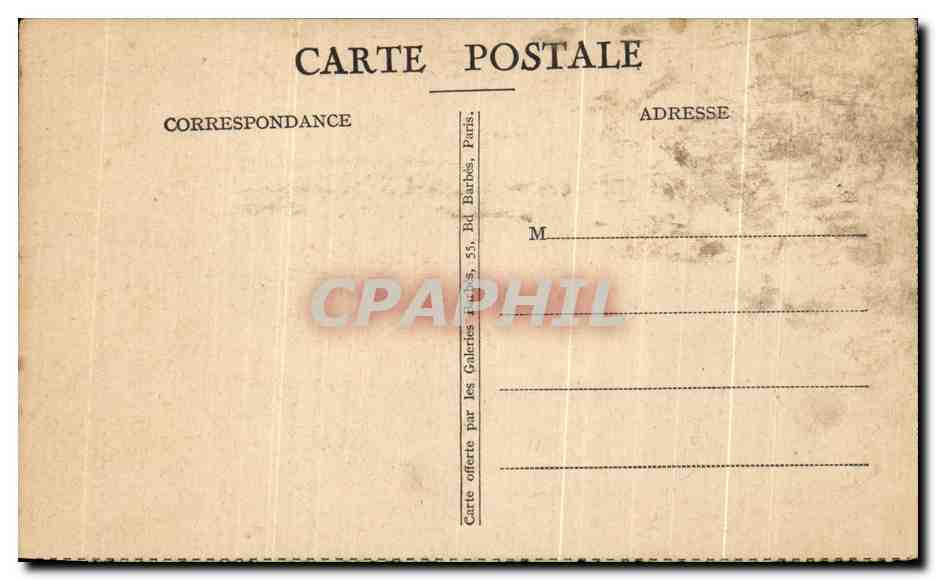 L'ABBAYE DU MONT-SAINT-MICHEL — Carte de l'Almanach Vermot — Photo Nyt. — Verso