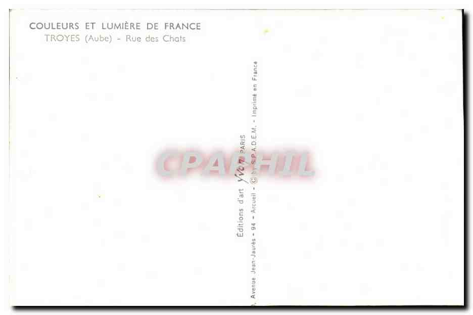 CPSM Troyes Rue Des Chats — Reverso