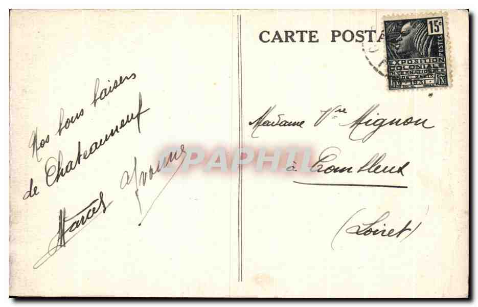 Châteauneuf-les-Bains (P.-de-D.) — Le Pic Alibert, la Vierge, la Sioule et ses beaux rivages — Édit Fayre-Nony — Reverso