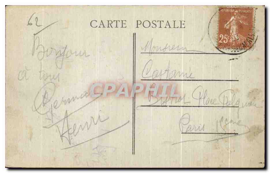 Le Touquet-Paris-Plage - Cimetière des Anglais — Phototypie Combray - Macau — Verso
