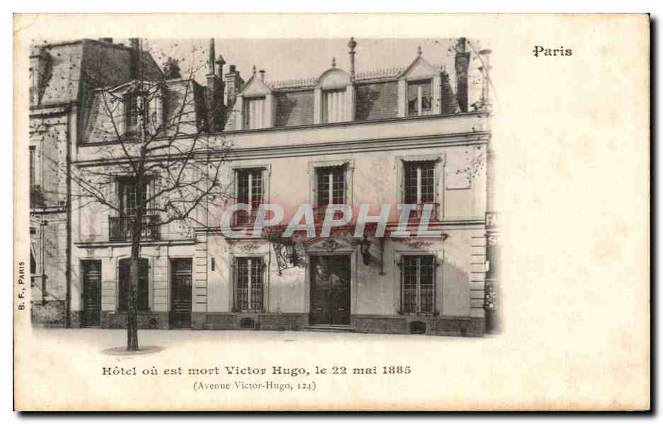 CPA Paris Hotel ou est Mort Victor Hugo le 22 Mai 1885 Avenue Victor Hugo