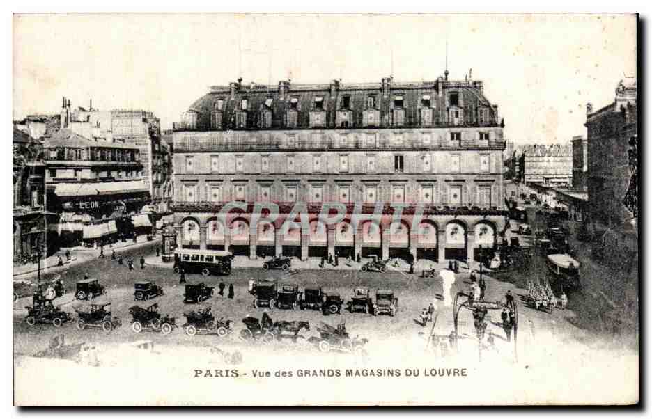 CPA Paris Vue des Grands Magasins Du Louvre