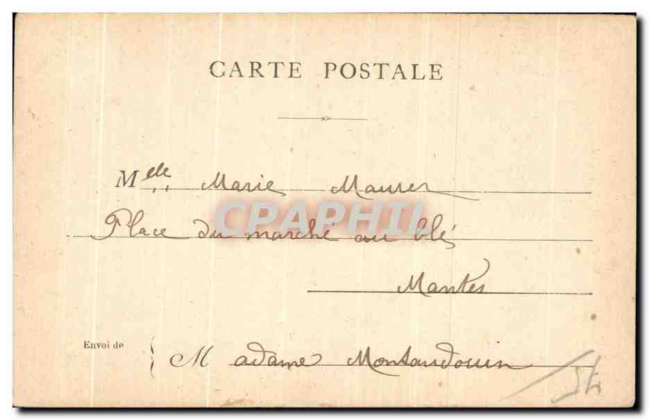 CPA Paris Messonnier — Rückseite