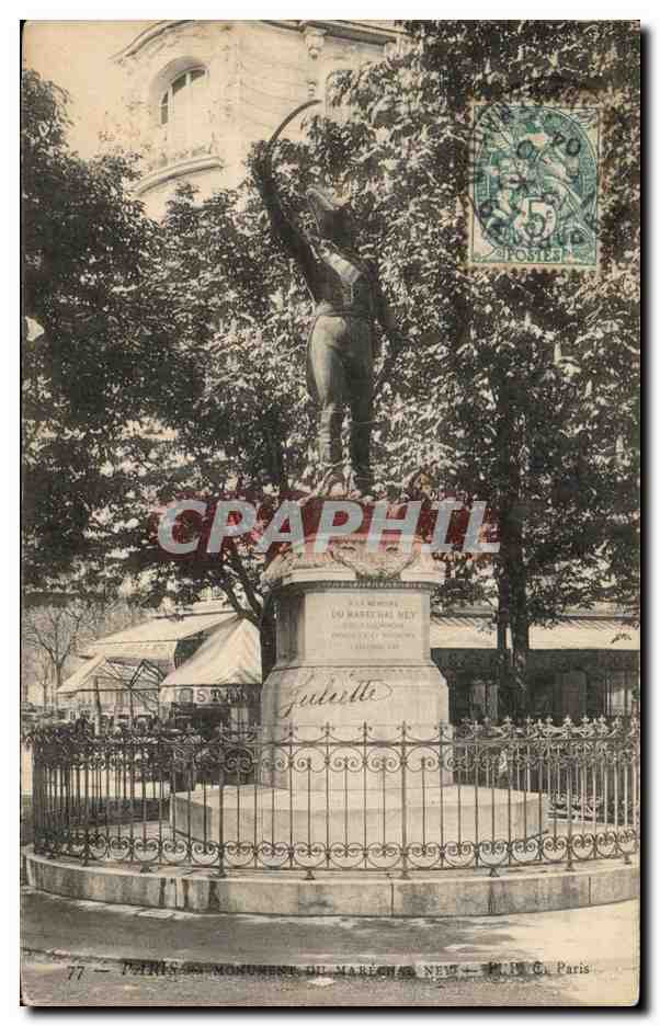 CPA Paris Monument du Marechal Ney 