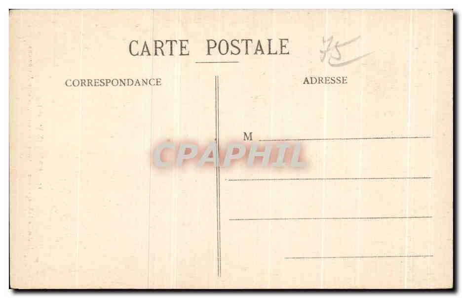 CPA Paris Jardin de l'Observatoire Statue le Verrier Celebre astronome  — Rückseite