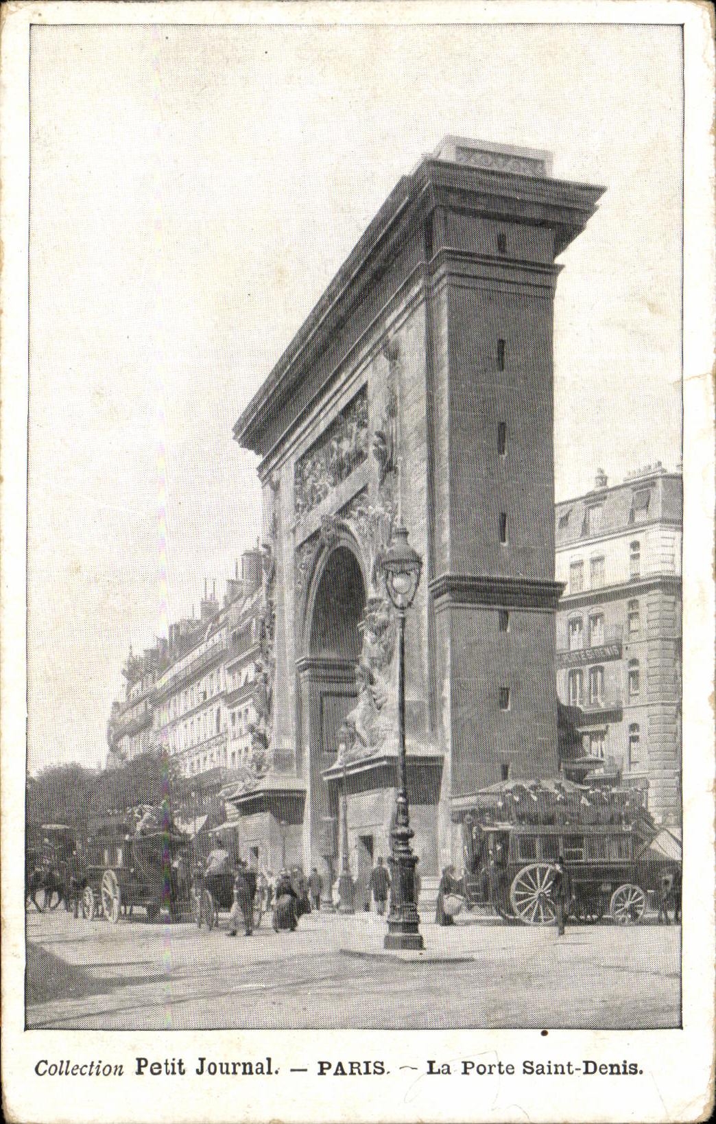 CPA Collectin petit Journal Paris La porte Saint Denis