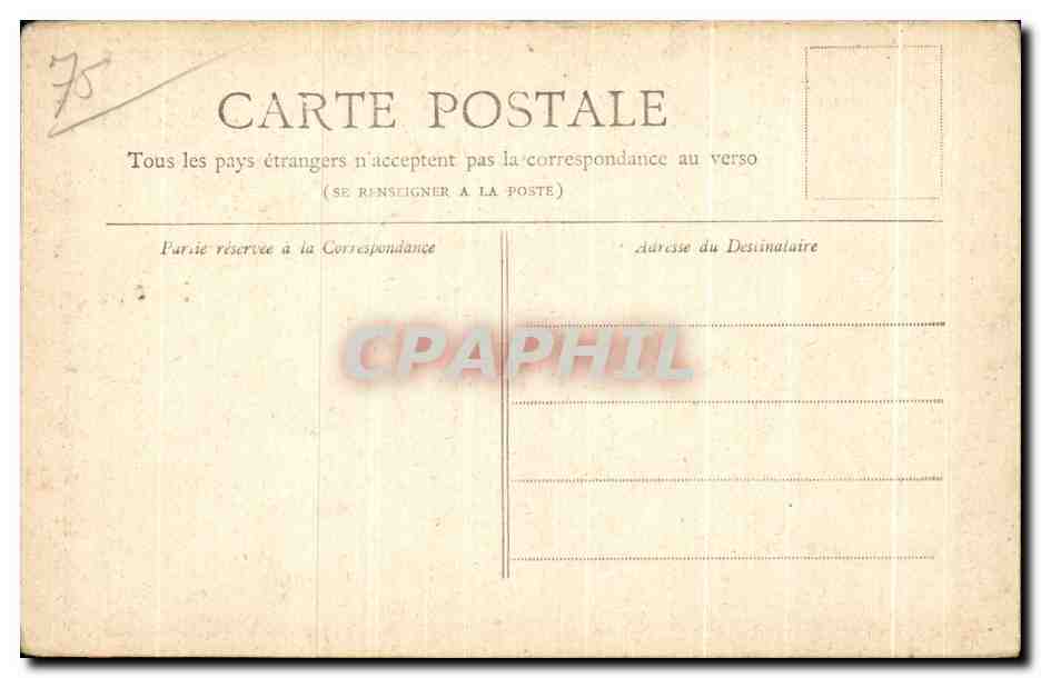 CPA Collectin petit Journal Paris La porte Saint Denis — Rückseite