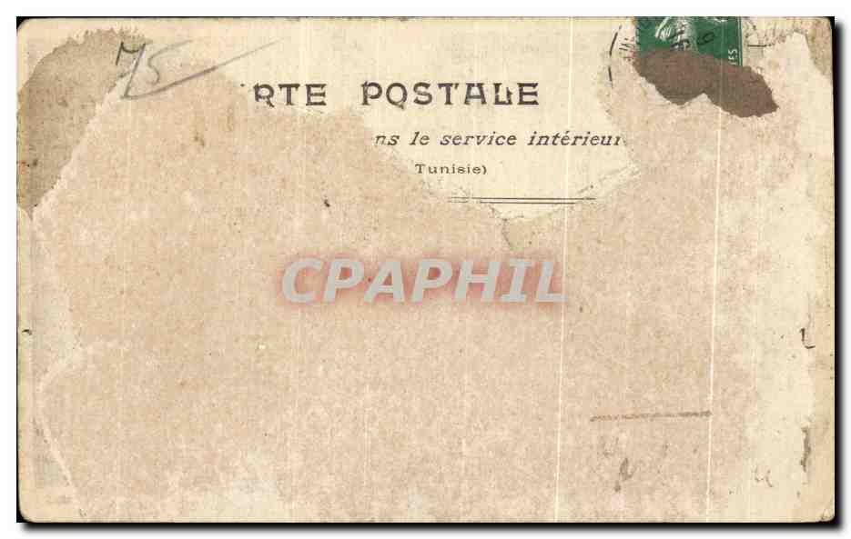 CPA Paris Inonde Rue de Lille Inondations 1910 — Rückseite