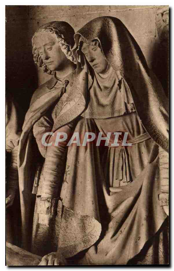 CPA Les Saints De Solesmes Notre Dame et Saint Jean au tombeau du Christ