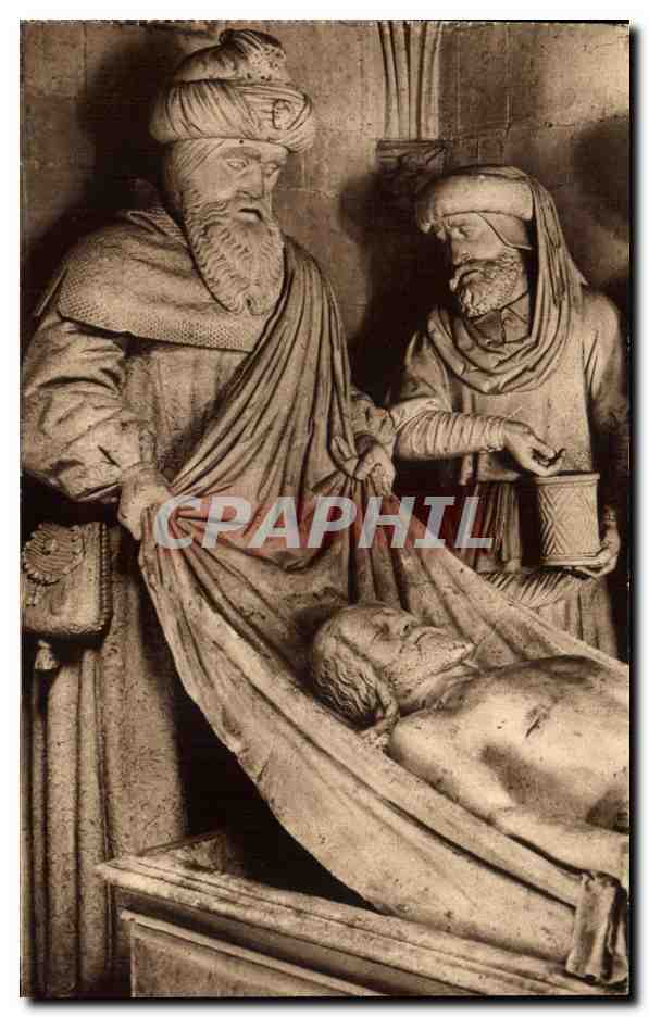 CPA Les Saints De Solesmes Nicodeme et Joseph d'Arimathie a la mise au tombeau du Christ