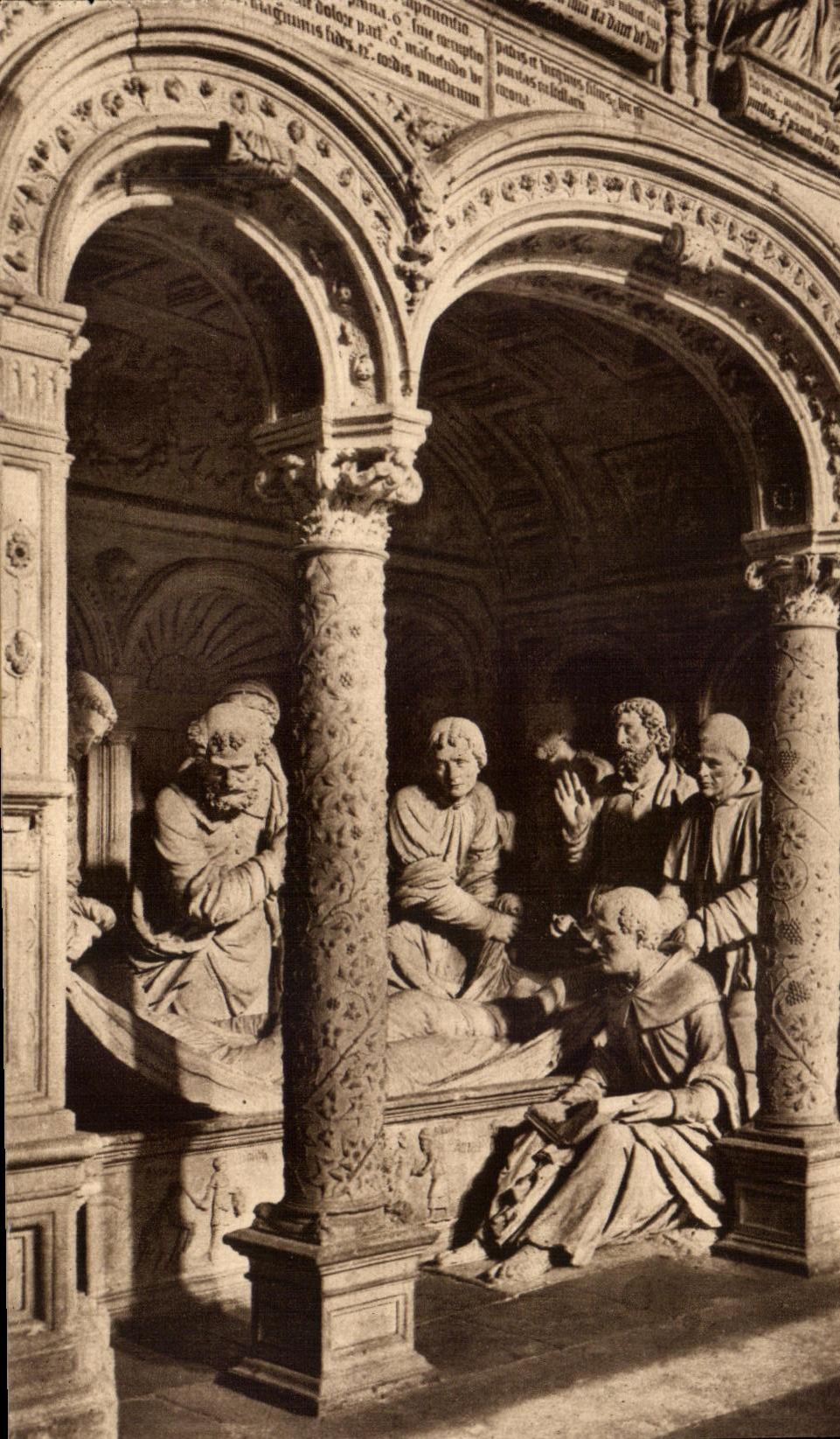 CPA Les Saints De Solesmes Temoins de I'ensevelissement de Notre Dame