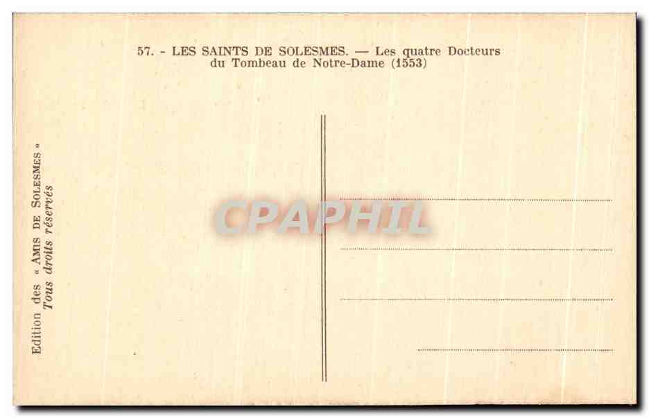 Les quatre Docteurs du Tombeau de Notre-Dame (1553) — Edition des « Amis de Solesmes » — Verso