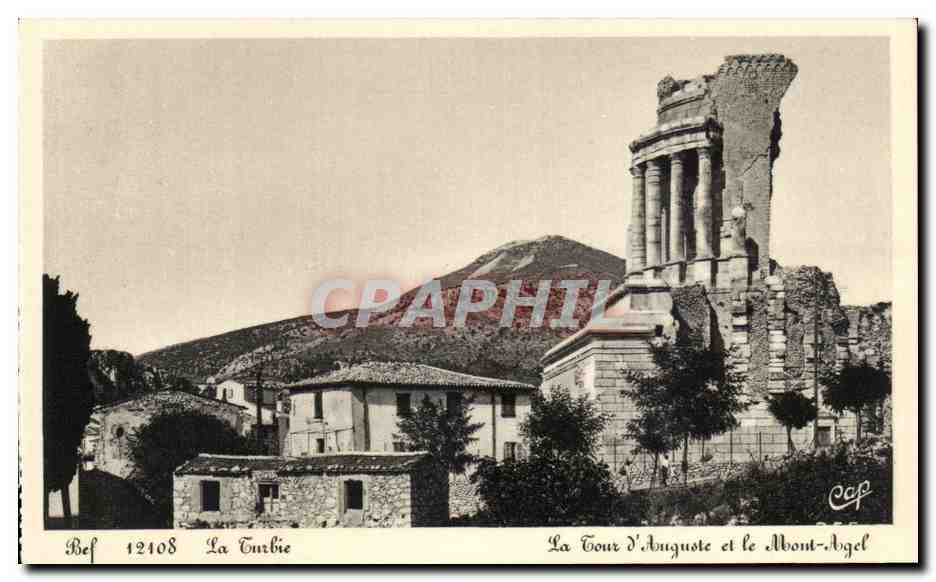 CPA La Turbie La cour d'Auguste Et Le Mont Agel