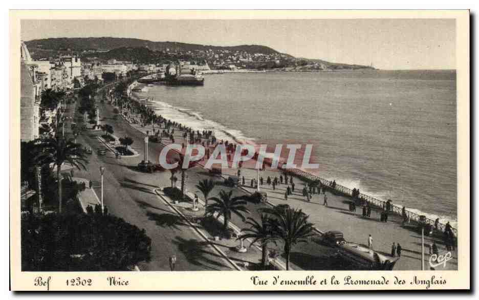 CPA Nice Vue D'Ensemble Et La Promenade Des Anglais