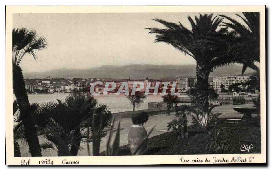 CPA Cannes vue Prise Du Jardin Albert 1er