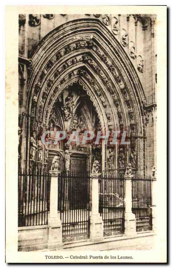 CPA Toledo Cathedrale Puerta de los Leones 