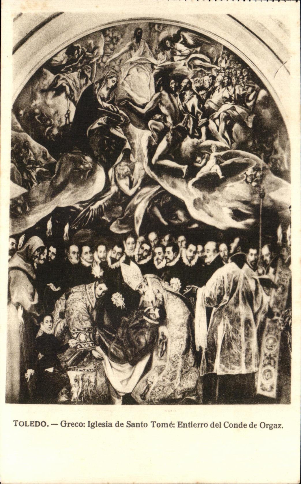 CPA Toledo Greco Iglesia de Santo Tome Entierro del Conde de Orgaz