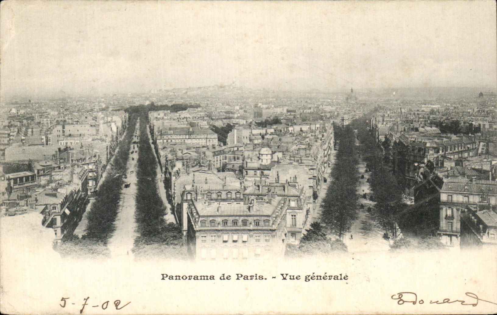 CPA Paris Panorama Vue Generale