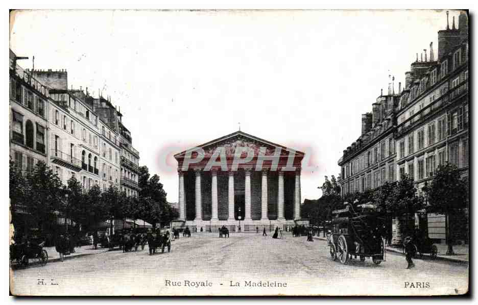 CPA Paris Rue Royale la Madeleine