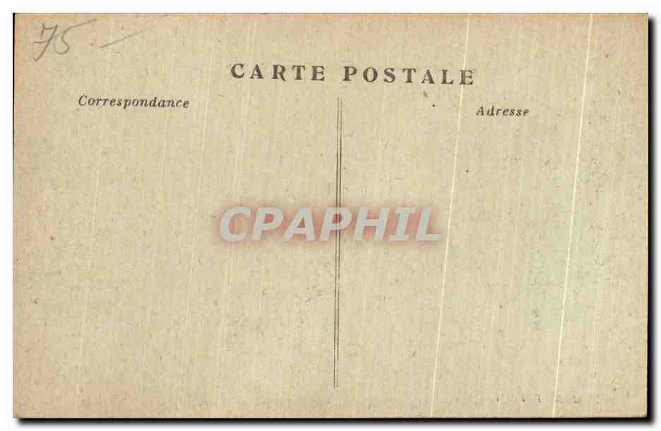 CPA Paris Avenue des Champs Elysees Arc de triomphe — Rückseite