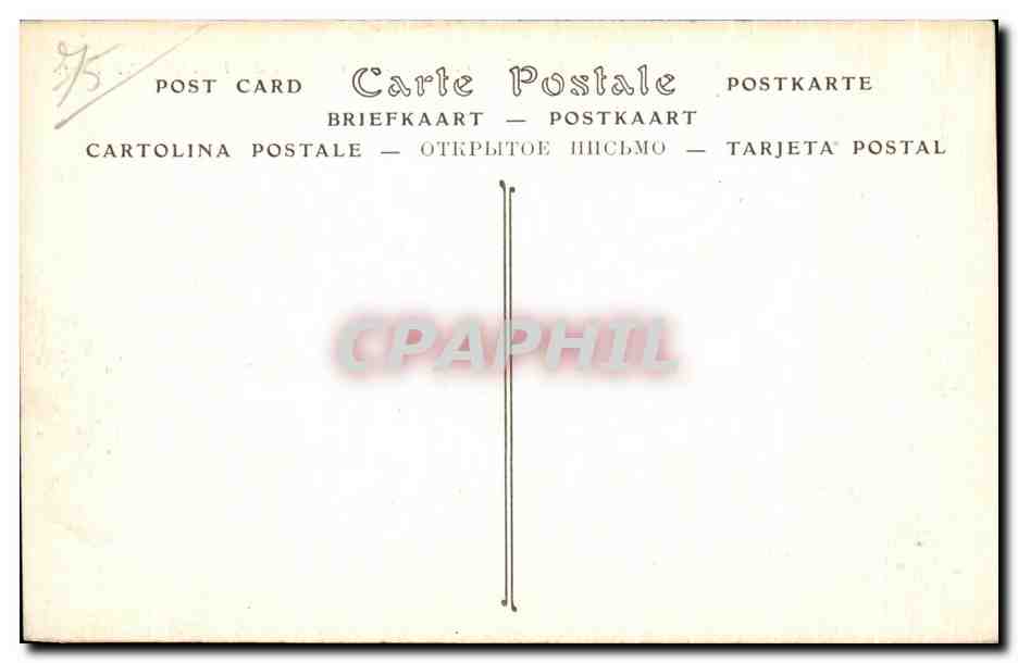 CPA Paris Le Pont la Concorde et la Chambre des Deputes Peniche — Rückseite