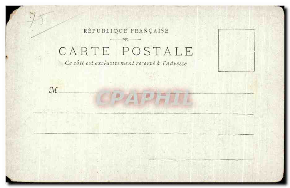 CPA Paris La Place Maubert Fleurs  — Rückseite