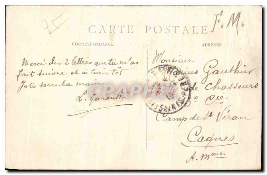 CPA Paris La Place et la Fontaine St Michel  — Rückseite