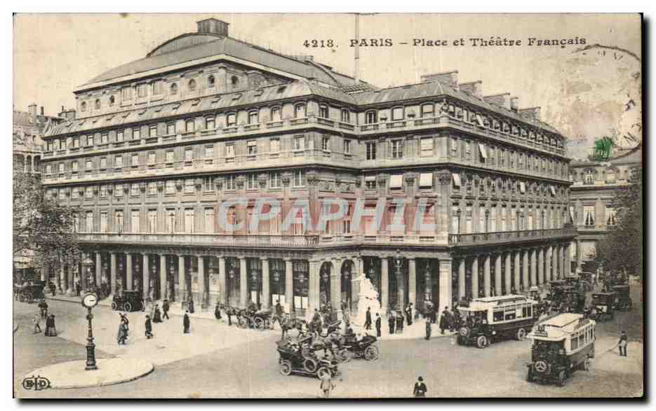 CPA Paris Place et Theatre Francais 