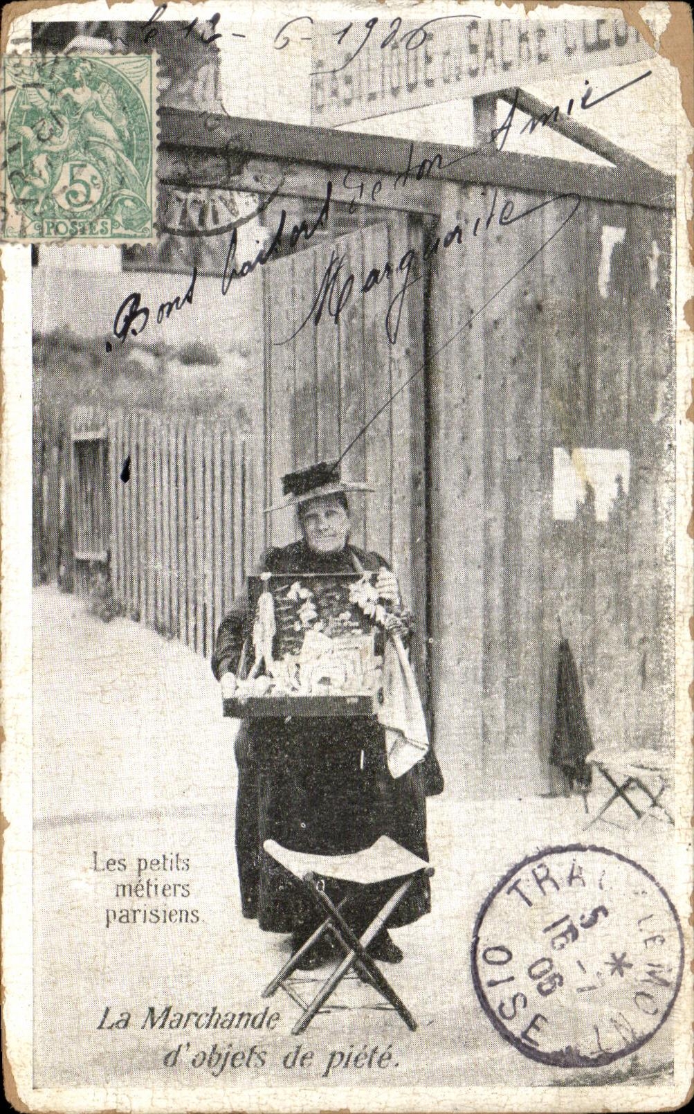 CPA Paris Les Petits Metiers Parisiens La marchande d'objets de piete 