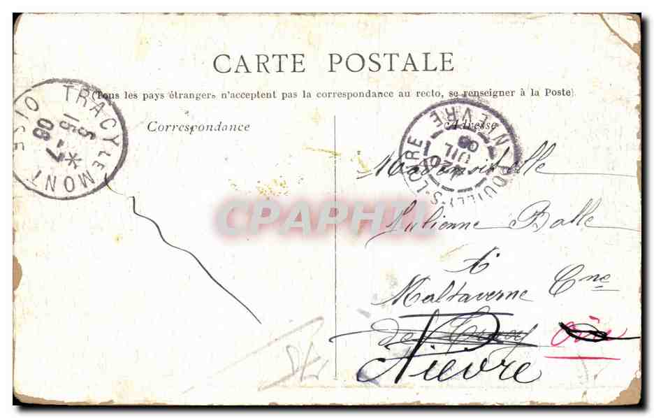 CPA Paris Les Petits Metiers Parisiens La marchande d'objets de piete  — Rückseite