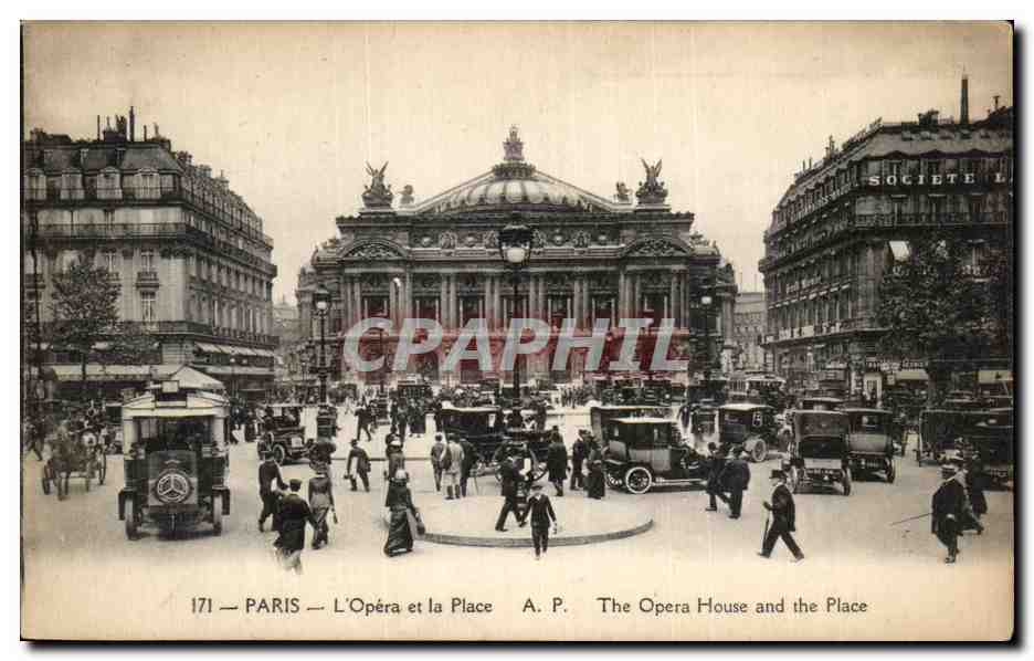 CPA Paris L'Opera et la place 