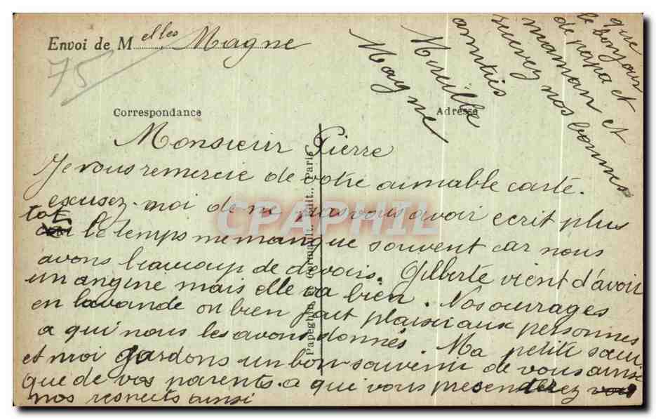 CPA Paris L'Opera et la place  — Rückseite