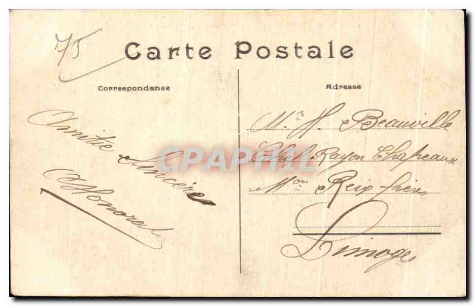 CPA Paris Le Comedie Francaise — Rückseite