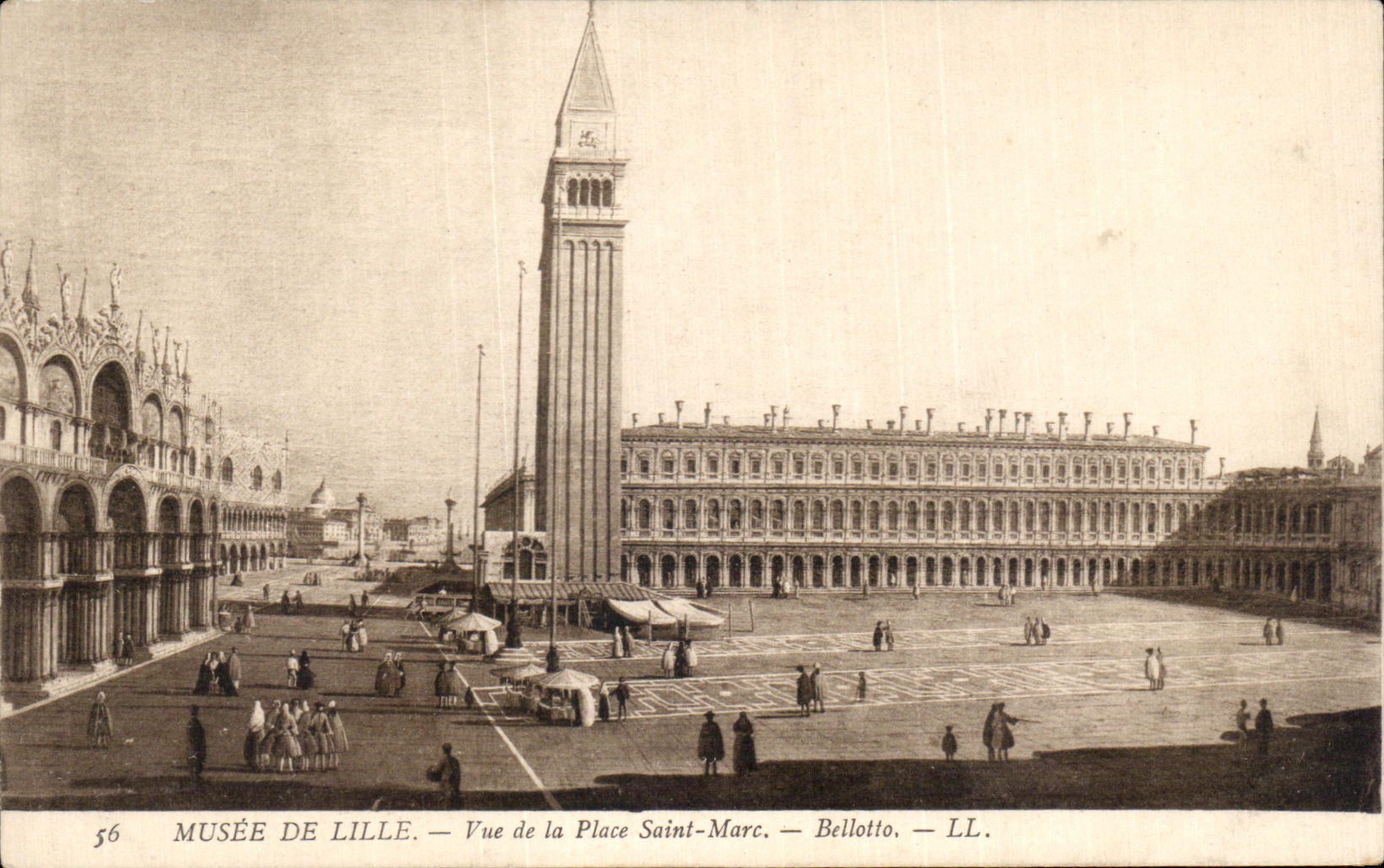 CPA Musee de Lille Vue de la Place Saint Marc Belloto