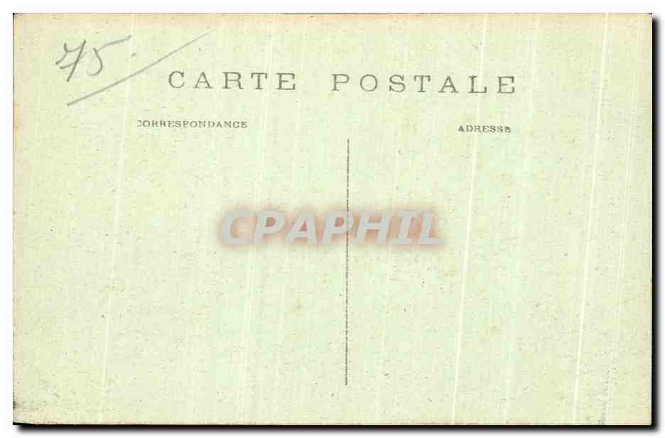 CPA Paris Place de Chatelet et Theatre Sarah Bernhardt  — Rückseite
