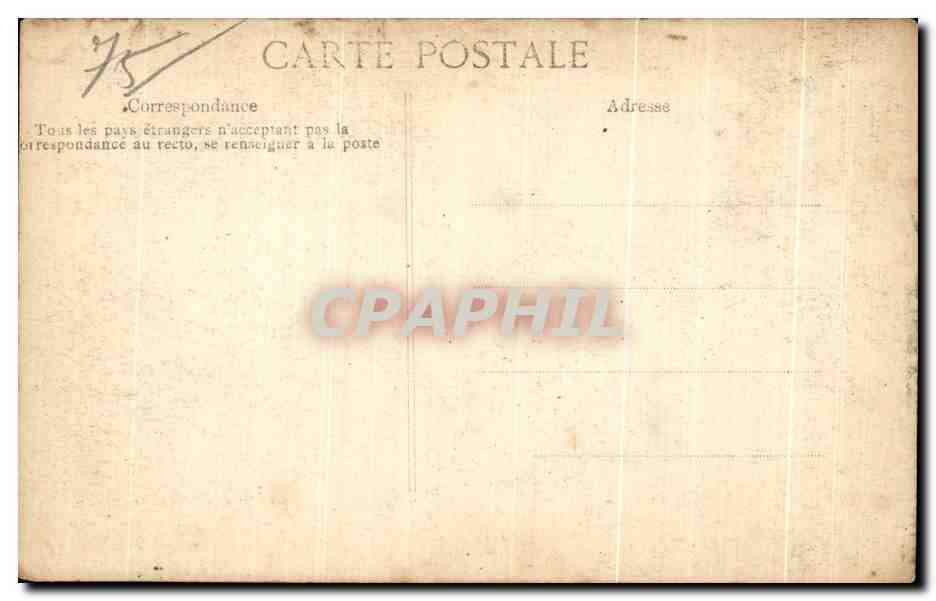 CPA Paris Grenelle Carrefour Violet Inondations 1910 — Rückseite