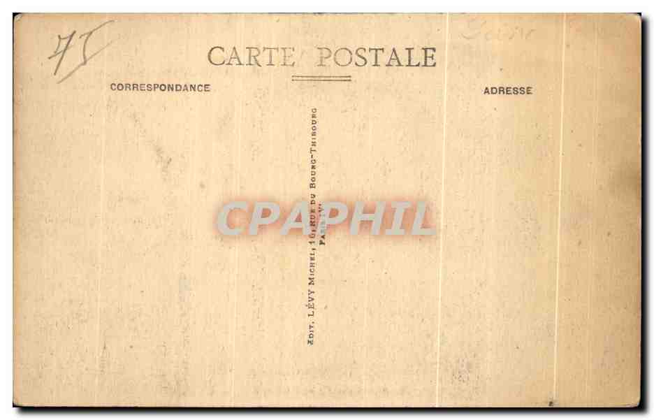 CPA Paris joly La Mosquee Islam — Rückseite