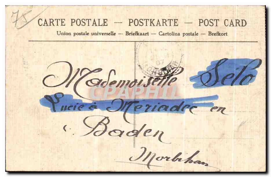 CPA Paris Arts et Metiers  — Rückseite