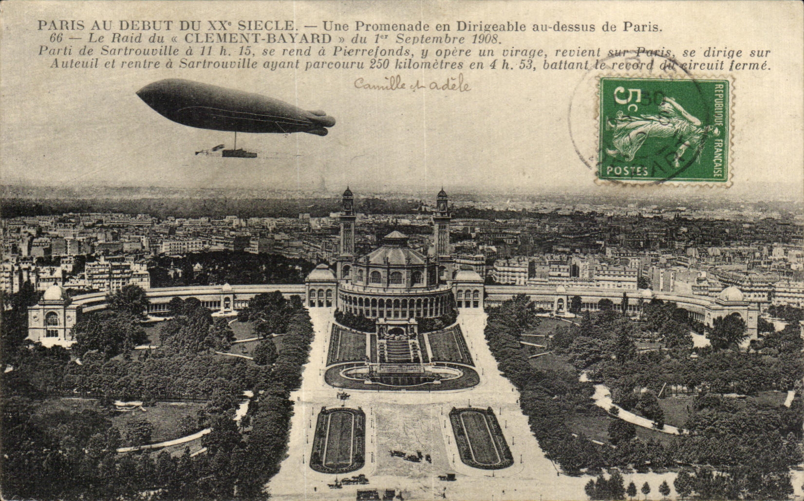 París a principios del siglo XX — Un Paseo en Aerostato sobre París — edición Camille d'Adèle