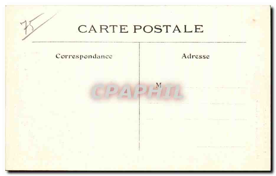 CPA Les Eglise de Paris Notre Dame de la Croix  — Rückseite