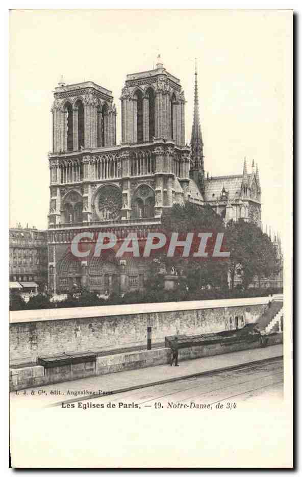 CPA Les Eglise de Paris Notre Dame
