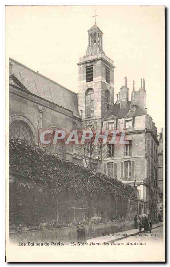 CPA Les Eglises de Paris Notre Dame des Blancs Manteaux 