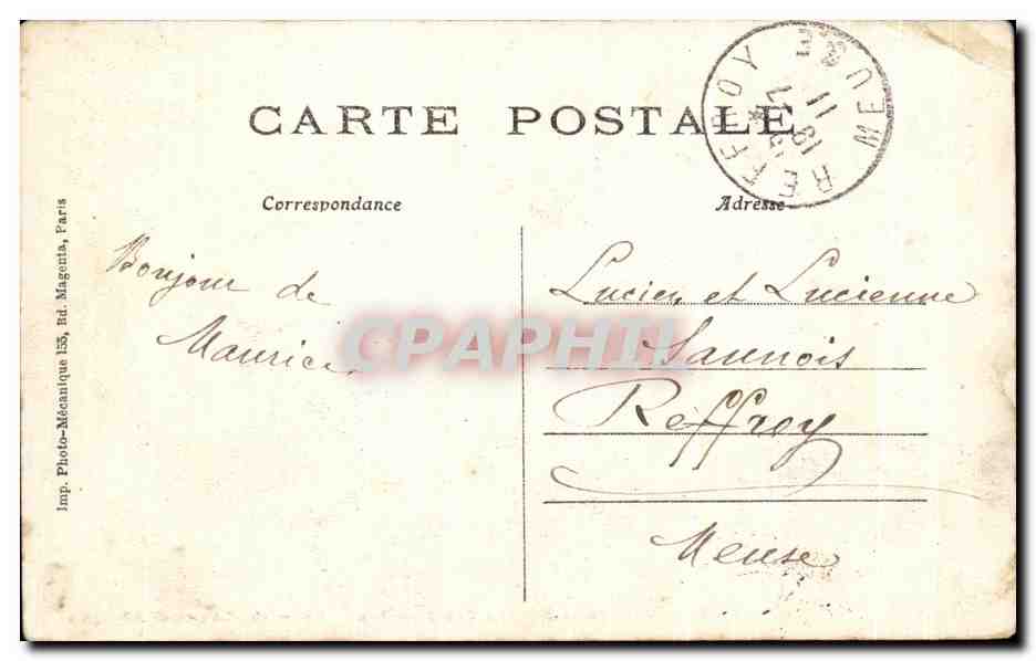 CPA Paris Jardin des Plantes Lion et Lionne d'Afrique Zoo — Rückseite