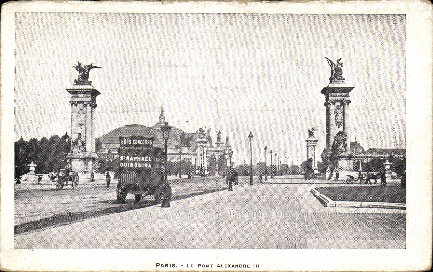 CPA Paris Le Pont Alexandre III Publicite Raphael Quinquina 