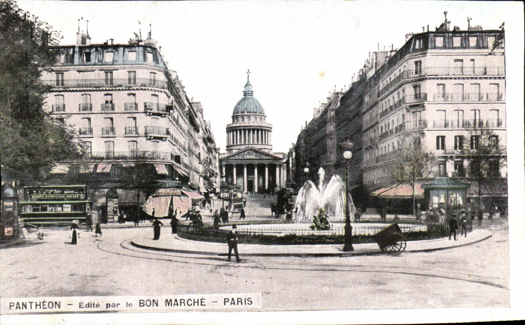 CPA Pantheon Bon Marche Paris Rue Soufflot
